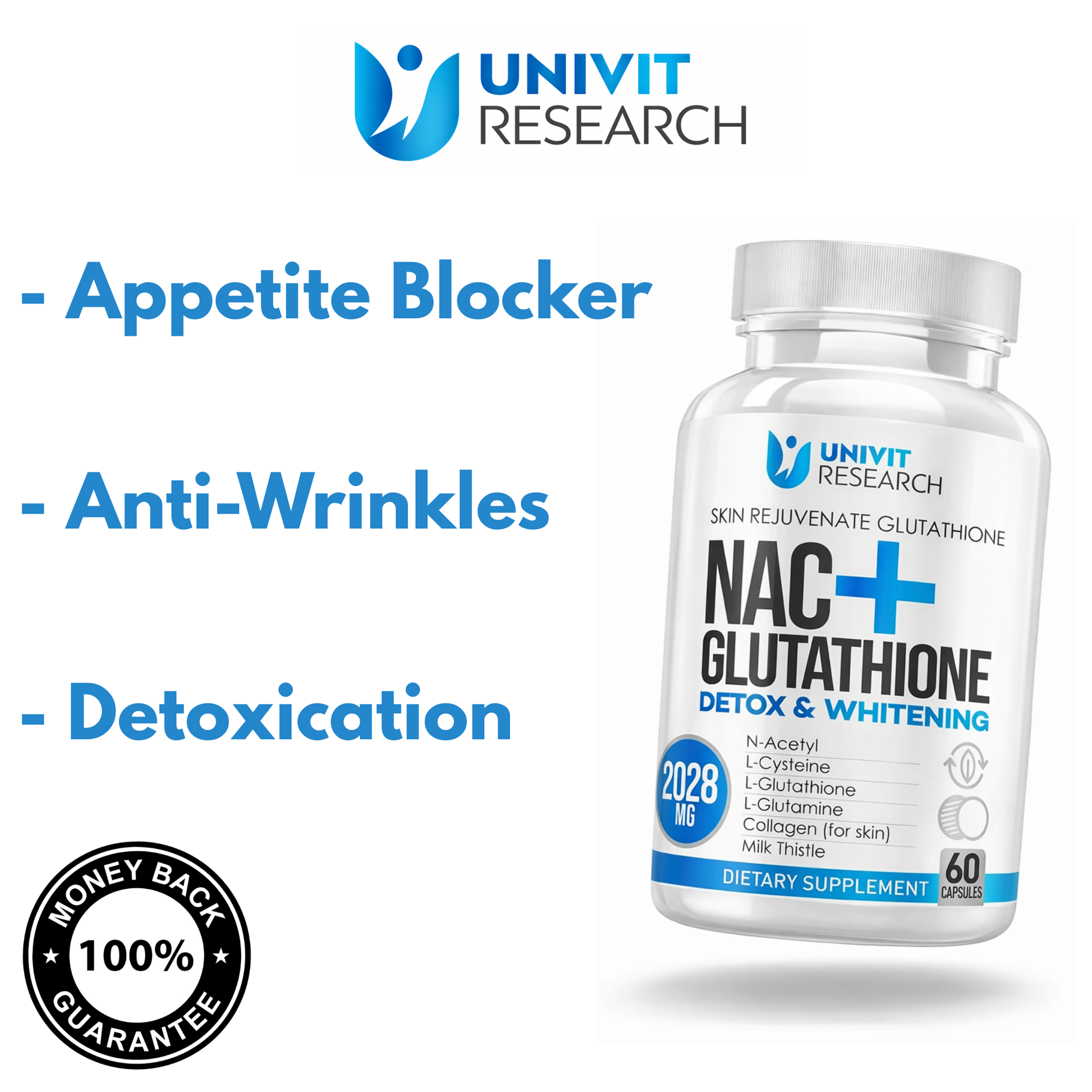 UNIVIT® NAC+ Glutathione - PAVOI